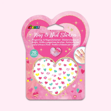 Set de anillos y pegatinas para uñas Fancy Me