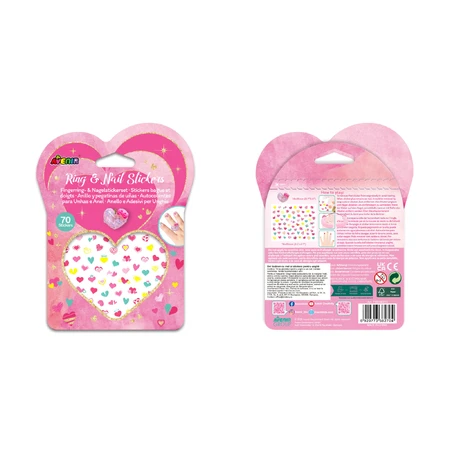 Set de anillos y pegatinas para uñas Fancy Me