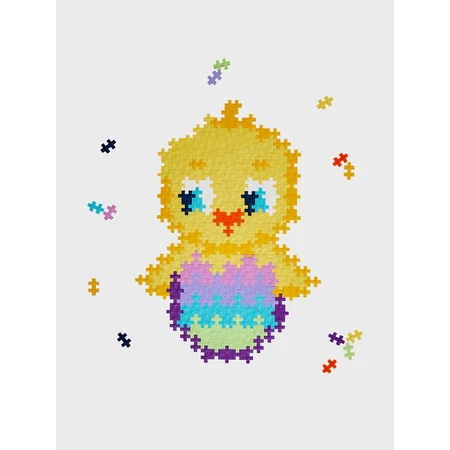 Plus-Plus Zahlenpuzzle, 250 Teile, Huhn