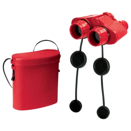 Jumelles rouges avec boîtier Navir