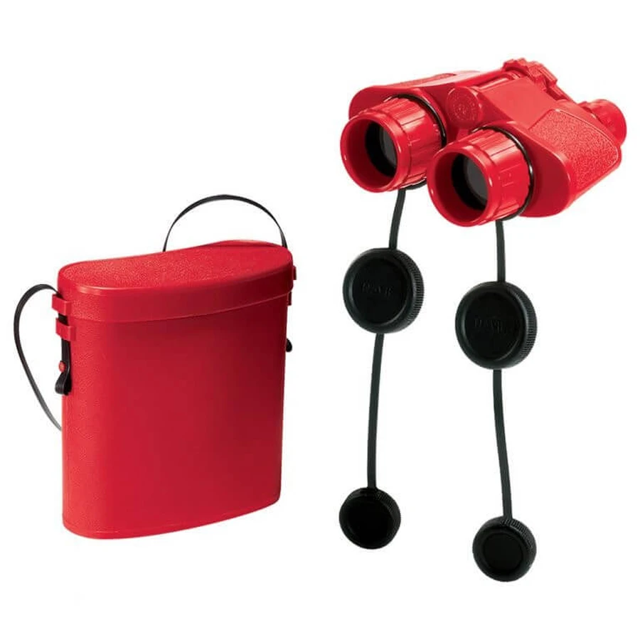 Jumelles rouges avec boîtier Navir