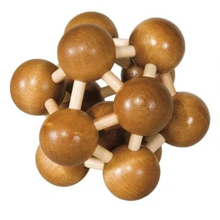 Atom 3D bamboo logic game IQ Bamboo Atom 3D