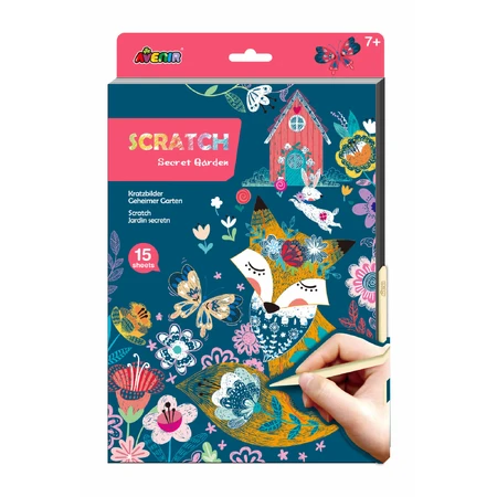 Juego de rascar A4 - Jardín secreto