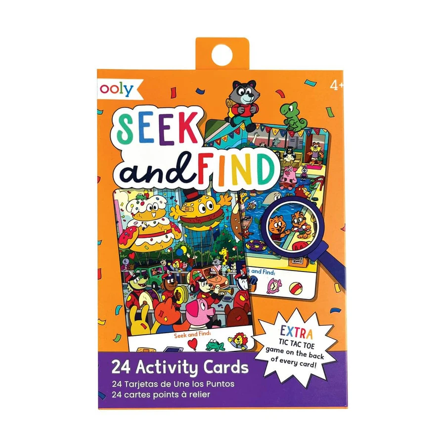 Sammlung von 24 Karten mit Spielen und Aktivitäten - Suchen und Finden