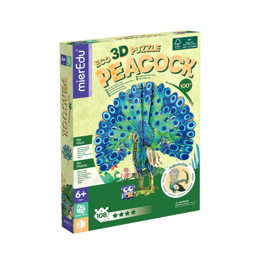 ECO 3D Puzzle - Paun (deluxe): ceny i cechy
