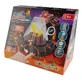 Set educativ STEM - AQUA DRAGONS® Habitat VULCAN cu lava - acvariu cu LED si Aqua Dragons rosii