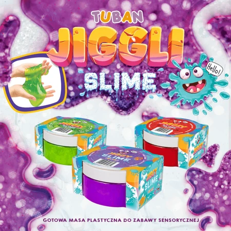 Slime in JIGGLY SLIME tin - blueberries, 200 g