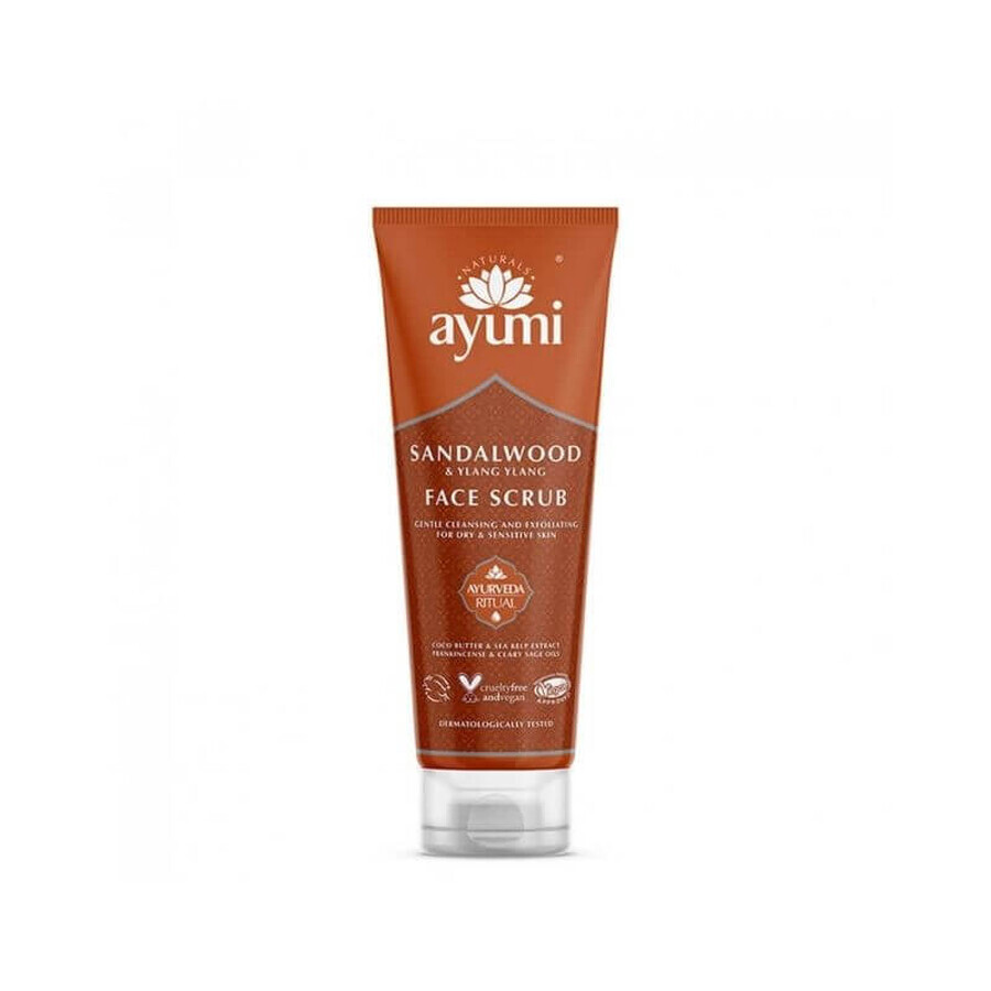 Exfoliant facial cu Lemn de Santal si Ylang Ylang x 125ml, Ayumi