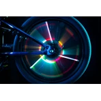 Schlauchförmige LED-Lichter für Fahrradräder, SpinBrightz, multicolor