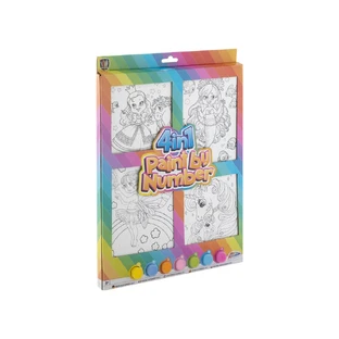 Kreatives Malen-nach-Zahlen-Set für Mädchen, 4 in 1