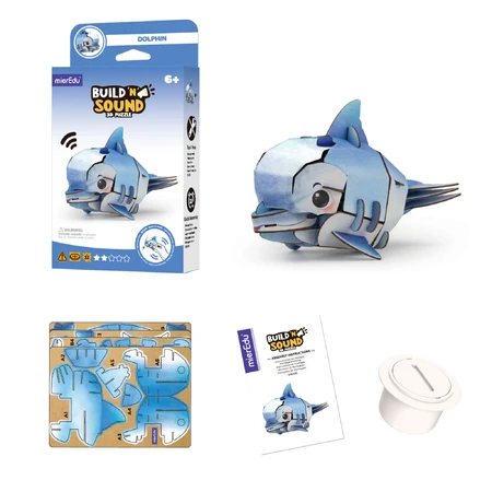 3D Sound Puzzle - Delfin, Build 'n' Sound