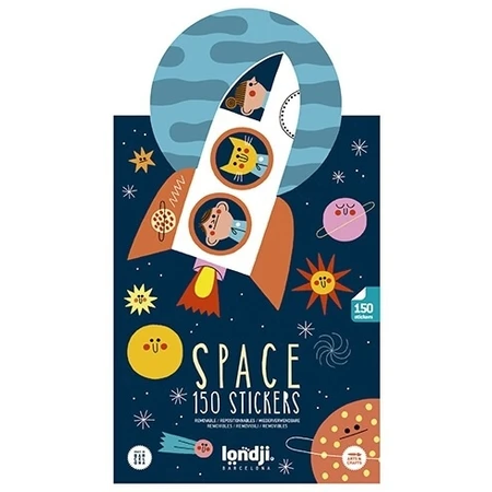 Set de pegatinas reposicionables Londji, Cosmos