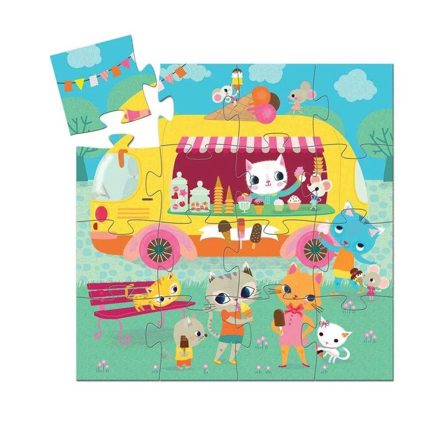 Puzzle Djeco - Speiseeismaschine