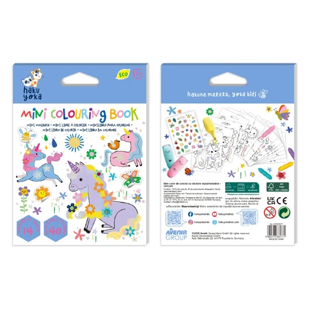 Mini kleurboek Hakuyoka - Eenhoorns