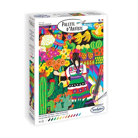 Peinture par numéros - Marché mexicain - Sentosphère