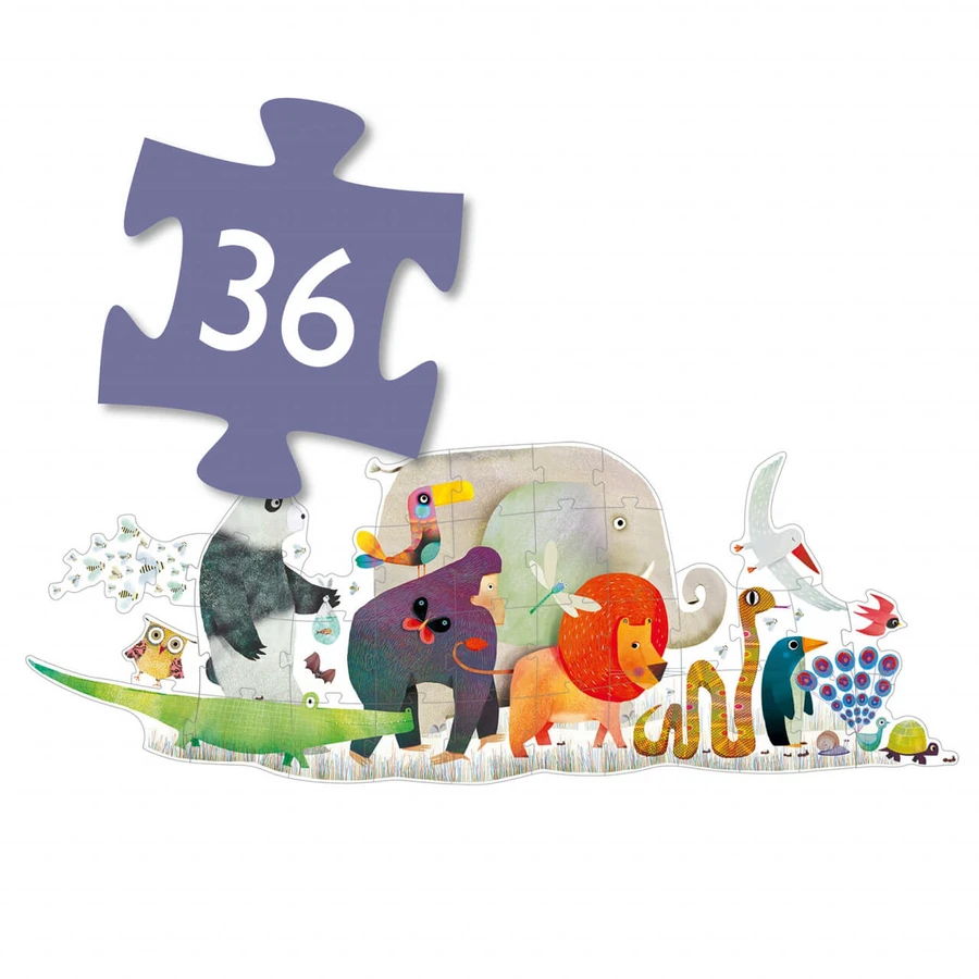 Puzzle gigante Djeco Animal Parade