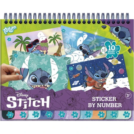 Set creativo Lilo e Stitch con adesivi e numeri da incollare