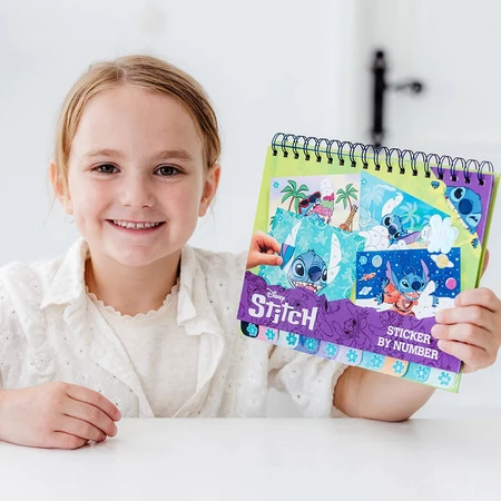 Set creativo Lilo e Stitch con adesivi e numeri da incollare