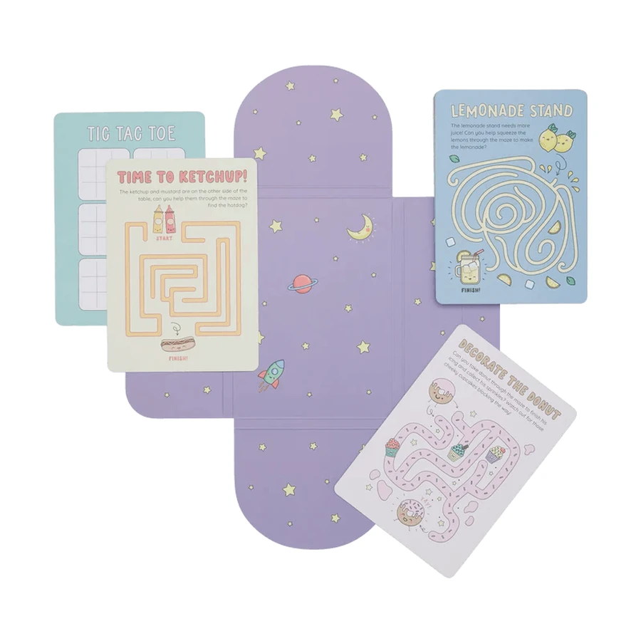 Sammlung von 24 Karten mit Spielen und Aktivitäten - Mazes