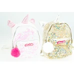 Rucsac fetiță Girabrilla – model Unicorn cu paiete reversibile, bretele reglabile și buzunar frontal