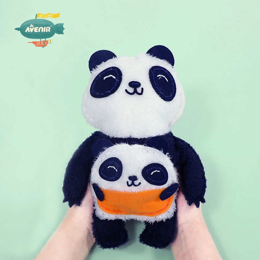 Nähset Meine erste Puppe, Mami und Panda Baby
