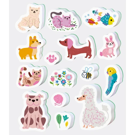 Set di francobolli portatili Haku Yoka - I miei amati animali domestici