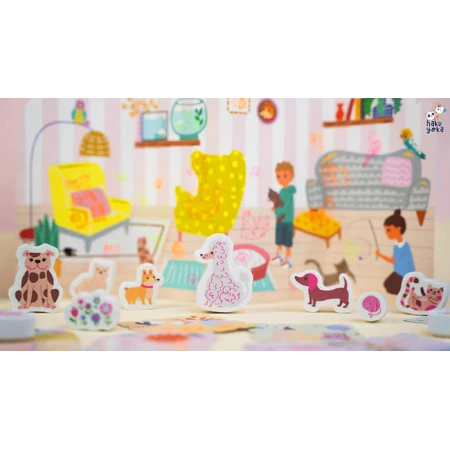 Set di francobolli portatili Haku Yoka - I miei amati animali domestici