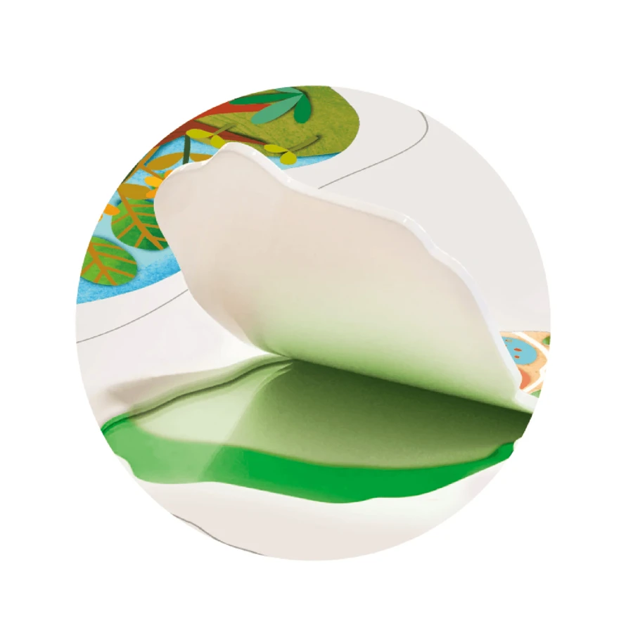 Creative set with reusable soft stickers - Wild animals