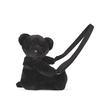 Teddy Bear - bezaubernde Crossbody-Tasche, 30 cm, Schwarz