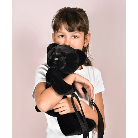 Teddy Bear - bezaubernde Crossbody-Tasche, 30 cm, Schwarz