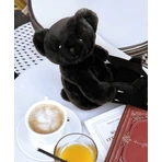 Teddy Bear - bezaubernde Crossbody-Tasche, 30 cm, Schwarz