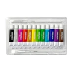 Set vopsele acrilice Paintology, 12 culori clasice si 2 pensule