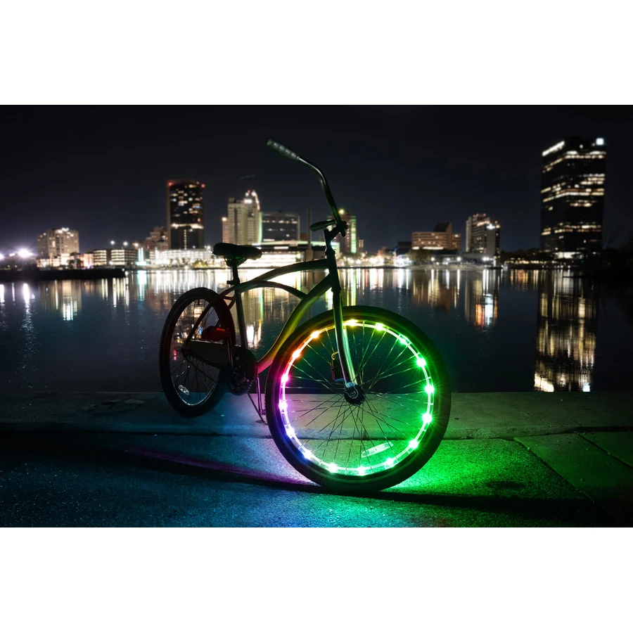 Lumină LED decorativa pentru roți bicicletă, WheelBrightz