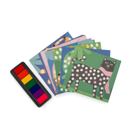 Juego de estampación creativa con los dedos, Moulin Roty