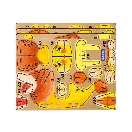 3D geluidspuzzel - Leeuw, bouw 'n' geluid