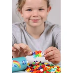 Plus-Plus bouwpakket, 100 stukjes koker, Regenboogmix, regenboogkleuren