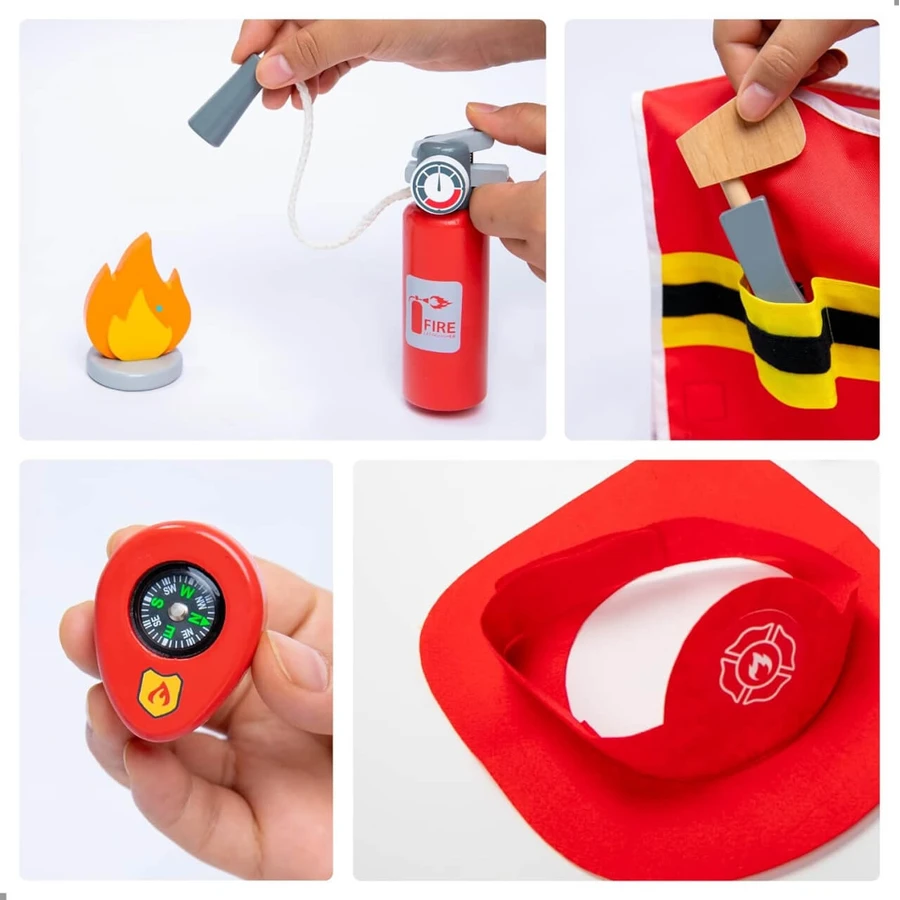 Brandweerman rollenspel set, UMU Toys
