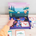 Jeu de puzzle magnétique - Le monde des dinosaures