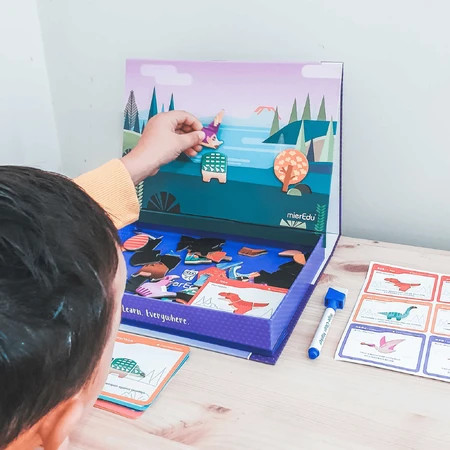 Jeu de puzzle magnétique - Le monde des dinosaures