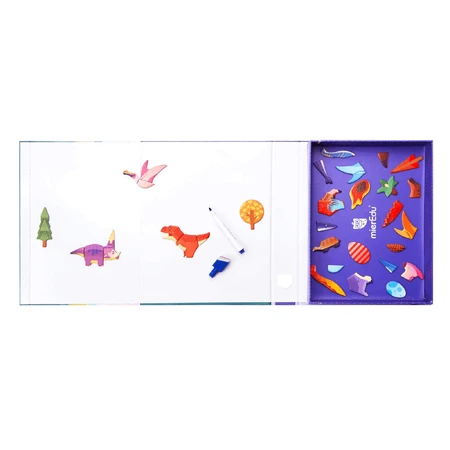 Jeu de puzzle magnétique - Le monde des dinosaures