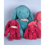 Iepuras Doudou® - jucarie de plus, 35 cm, turcoaz