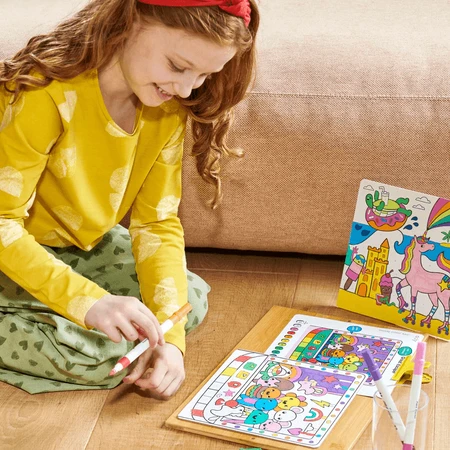 Kreatywny zestaw do malowania po numerach z markerami Colortopia - Kraina Jednorożców (zestaw 6 podwójnych kolorów): ceny i cechy