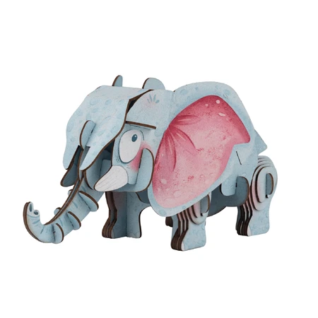 3D Sound Puzzle - African Elephant, Build 'n' Sound