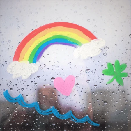Lápices de gel para ventanas y cristales, Rainy Dayz, set de 12 colores lavables