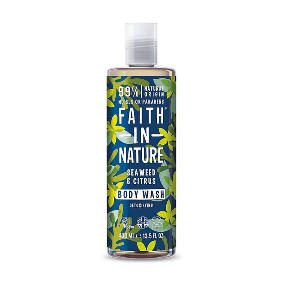 Gel de dus cu alge marine si citricex 400ml, Faith in Nature