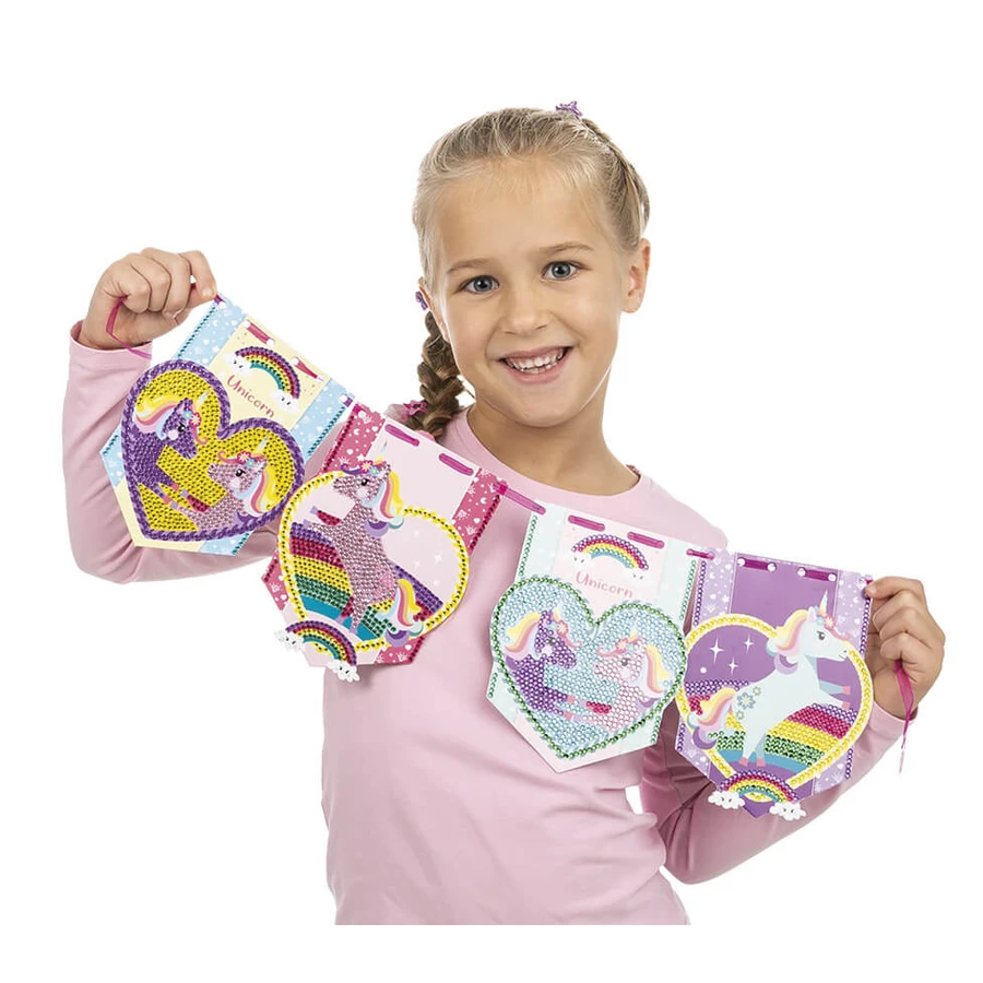 DIY creatieve diamanten set - eenhoorns met slipici