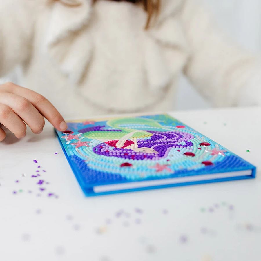 DIY set Mijn dagboek met zeemeermin en diamanten, Totum