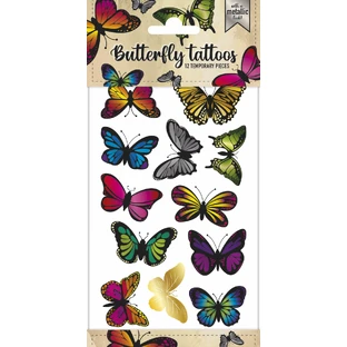 Tatuajes de mariposas de metal