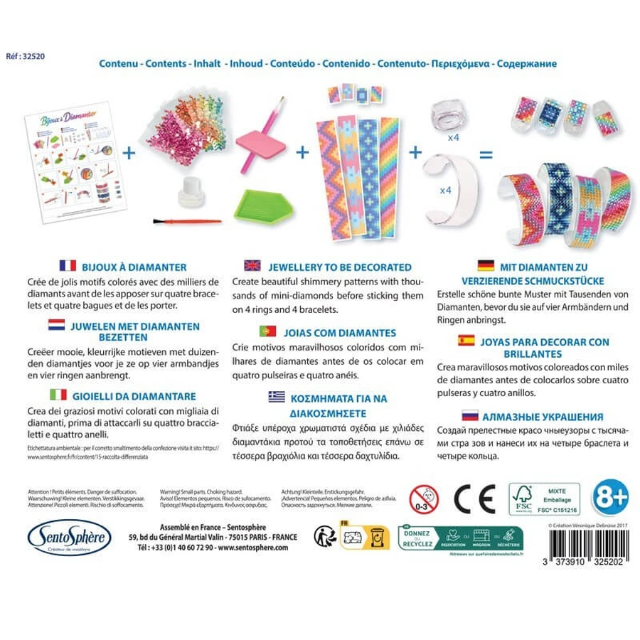 Kit creativo - Gioielli con strass - Sentosphere