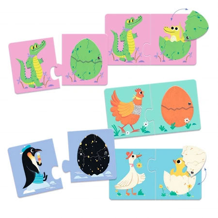 Puzzle-Duo Djeco, Din oder